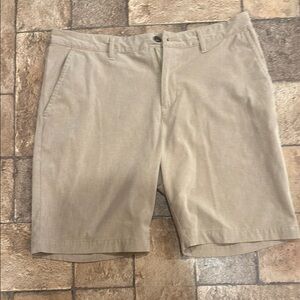 adidas Men's Beige Flat Front Shorts